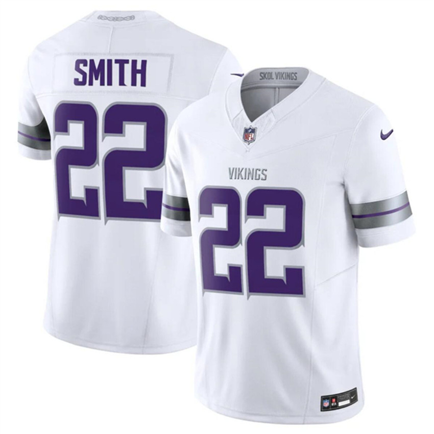Men's White Minnesota Vikings #22 Harrison Smith F.U.S.E. Winter Warrior Limited Stitched Jersey